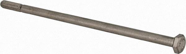 Value Collection - 1/4-20 UNC, 6" Length Under Head Hex Head Cap Screw - Partially Threaded, Grade 316 Stainless Steel, Uncoated, 7/16" Hex - Makers Industrial Supply