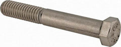 Value Collection - 7/16-14 UNC, 3" Length Under Head Hex Head Cap Screw - Partially Threaded, Grade 316 Stainless Steel, Uncoated, 5/8" Hex - Makers Industrial Supply