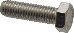 Value Collection - 1/2-13 UNC, 1-3/4" Length Under Head Hex Head Cap Screw - Fully Threaded, Grade 316 Stainless Steel, Uncoated, 3/4" Hex - Makers Industrial Supply