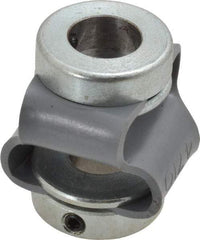 Huco - 3/8" Max Bore Diam, Flexible Flex P Double Loop Coupling - 27mm OD, Polyurethane - Makers Industrial Supply