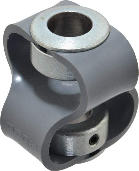 Huco - 5/8" Max Bore Diam, Flexible Flex P Double Loop Coupling - 54mm OD, Polyurethane - Makers Industrial Supply