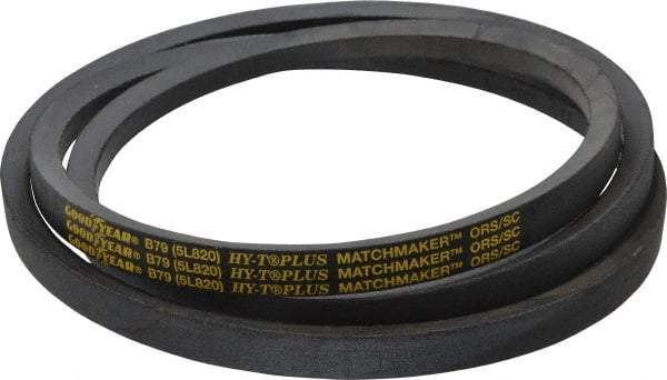 Continental ContiTech - Section B, 82" Outside Length, V-Belt - Wingprene Rubber-Impregnated Fabric, HY-T Matchmaker, No. B79 - Makers Industrial Supply