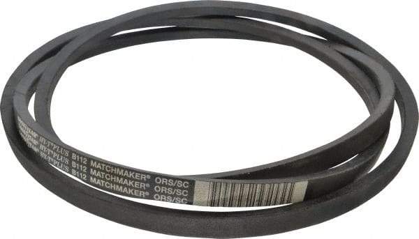 Continental ContiTech - Section B, 115" Outside Length, V-Belt - Wingprene Rubber-Impregnated Fabric, HY-T Matchmaker, No. B112 - Makers Industrial Supply