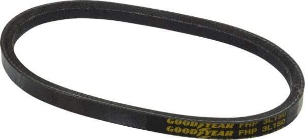 Continental ContiTech - Section 3L, 15" Outside Length, V-Belt - High Traction Rubber, Fractional HP, No. 3L150 - Makers Industrial Supply