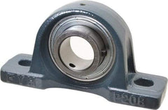 Value Collection - 7-1/8" OALBall Bearing Pillow Block - Cast Iron - Makers Industrial Supply