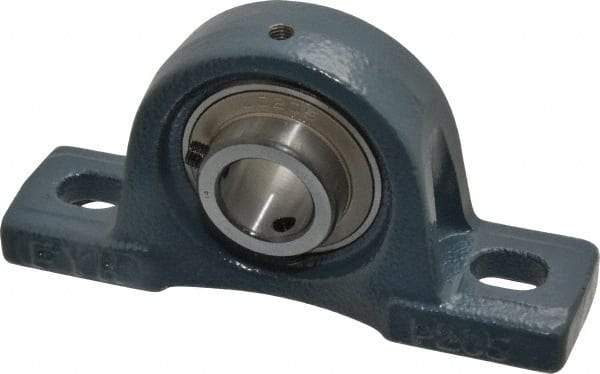 Value Collection - 5-1/2" OALBall Bearing Pillow Block - Cast Iron - Makers Industrial Supply