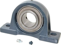 Value Collection - 8-13/16" OALBall Bearing Pillow Block - Cast Iron - Makers Industrial Supply