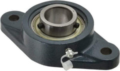 Value Collection - 5-9/16" OALBall Bearing Pillow Block - Cast Iron - Makers Industrial Supply