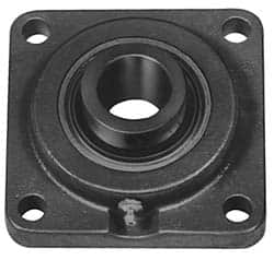 Value Collection - 5-3/8" OALBall Bearing Pillow Block - Cast Iron - Makers Industrial Supply