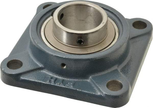 Value Collection - 5-3/8" OALBall Bearing Pillow Block - Cast Iron - Makers Industrial Supply