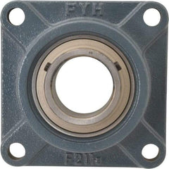 Value Collection - 6-3/8" OALBall Bearing Pillow Block - Cast Iron - Makers Industrial Supply