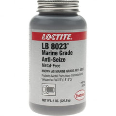 Loctite - 8 oz Brush Top Marine Grade Anti-Seize Lubricant - Calcium Sulfonate, 2,400°F - Makers Industrial Supply