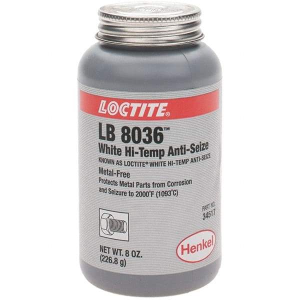 Loctite - 8 oz Brush Top High Temperature Anti-Seize Lubricant - Graphite, 2,000°F - Makers Industrial Supply