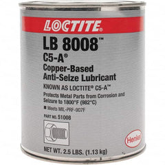 Loctite - 2.5 Lb Can Anti-Seize Lubricant - Copper, 1,800°F - Makers Industrial Supply