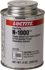 Loctite - 8 oz Brush Top Anti-Seize Lubricant - Copper, 1,800°F, Copper - Makers Industrial Supply