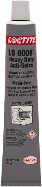 Loctite - 1 oz Tube Anti-Seize Lubricant - Metal Free, 2,400°F, Black - Makers Industrial Supply