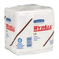 WypAll - L20 1/4 Fold General Purpose Wipes - Poly Pack, 12-1/2" x 12-1/2" Sheet Size, White - Makers Industrial Supply