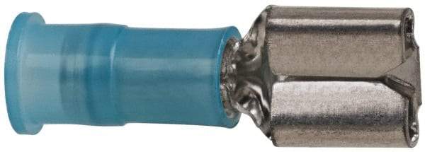 3M - 16 to 14 AWG, Nylon, Partially Insulated, Female Wire Disconnect - 1/4 Inch Wide Tab, Blue, RoHS 2011/65/EU Compliant - Makers Industrial Supply