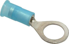 3M - 16-14 AWG Partially Insulated Crimp Connection Circular Ring Terminal - 5/16" Stud, Copper Contact - Makers Industrial Supply