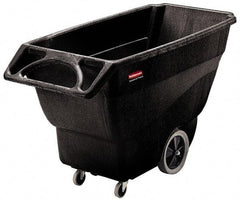 Rubbermaid - 600 Lb Load Capacity, 3/4 Cu Yd, Structural Foam Tilt Truck - 30-1/4" Wide x 64-1/2" Long x 38" High, Black - Makers Industrial Supply