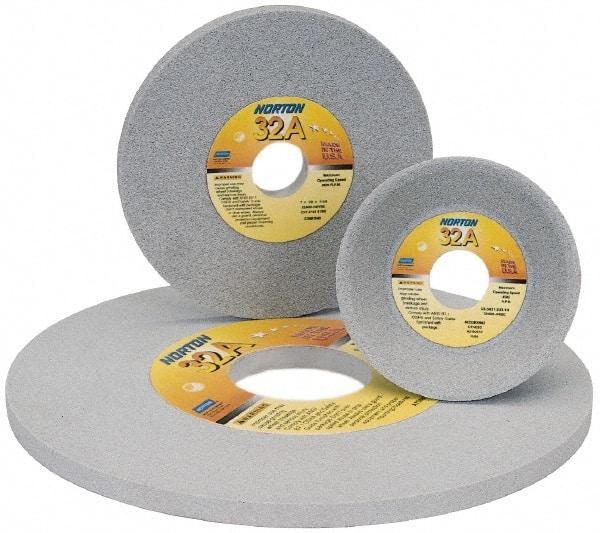 Norton - 20" Diam x 10" Hole x 6" Thick, I Hardness, 46 Grit Surface Grinding Wheel - Aluminum Oxide, Type 7, Coarse Grade, Vitrified Bond, Two-Side Recess - Makers Industrial Supply