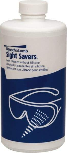 Bausch & Lomb - 16 Ounce Antifog and Antistatic, Nonsilicone Lens Cleaning Solution - Pump not Included - Makers Industrial Supply