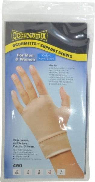 OccuNomix - Size L, Nylon and Spandex Hand Support - Knuckle Size 5 Inch, Left or Right, Beige - Makers Industrial Supply