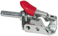 De-Sta-Co - 150 Lb Load Capacity, Flanged Base, Stainless Steel, Standard Straight Line Action Clamp - 3 Mounting Holes, 0.19" Mounting Hole Diam, 0.28" Plunger Diam, Thumb Handle - Makers Industrial Supply