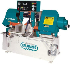 Clausing - 12-3/4 x 12-9/16" Max Capacity, Automatic Variable Speed Pulley Horizontal Bandsaw - 95 to 395 SFPM Blade Speed, 230/460 Volts, 5 hp, 3 Phase - Makers Industrial Supply