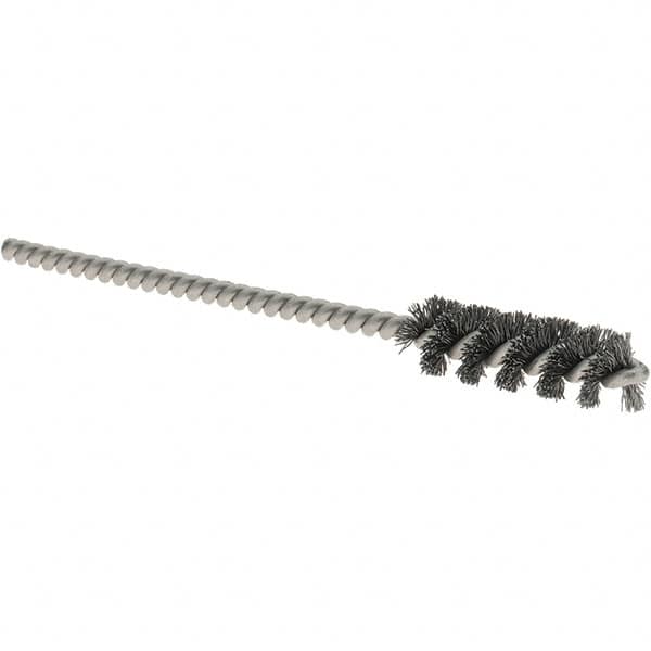 Osborn - 5/16" Diam Helical Steel Tube Brush - 0.005" Filament Diam, 1" Brush Length, 3-1/2" OAL, 1/8" Diam Shank - Makers Industrial Supply