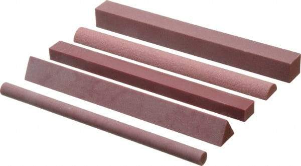 Value Collection - 5 Piece Synthetic Ruby Stone Kit - Coarse, Fine & (3) Medium - Makers Industrial Supply