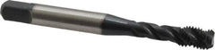 Kennametal - 1/4-28 UNF 3 Flute 3B Bottoming Spiral Flute Tap - Vanadium High Speed Steel, Oxide Finish, 2-1/2" OAL, Right Hand Flute, Right Hand Thread, H3 - Makers Industrial Supply