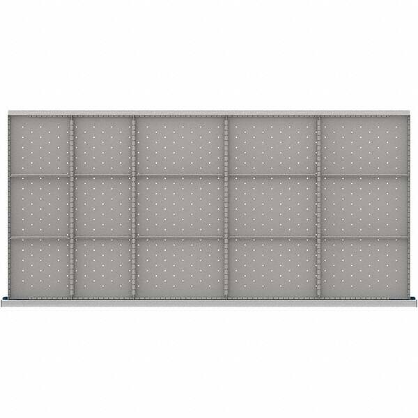 LISTA - 15-Compartment Drawer Divider Layout for 3.15" High Drawers - Makers Industrial Supply