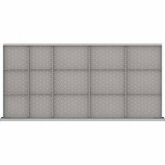 LISTA - 15-Compartment Drawer Divider Layout for 3.15" High Drawers - Makers Industrial Supply