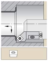 Kennametal - Series Screw-On, Right Hand Cut, 50mm Min Bore Diam, Boring Cartridge - 0.787" Back of Bar to Cutting Edge, SC.. Insert, 1.85" OAL, 45° Lead Angle - Makers Industrial Supply