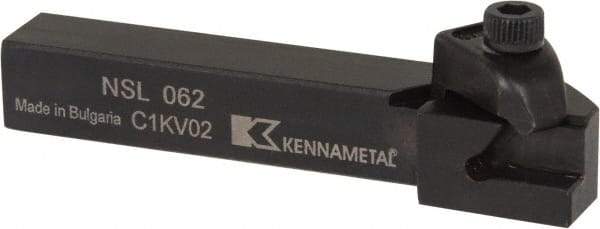 Kennametal - Internal/External Thread, Left Hand Cut, 3/8" Shank Width x 3/8" Shank Height Indexable Threading Toolholder - 2-1/2" OAL, N.2L Insert Compatibility, NS Toolholder, Series Top Notch - Makers Industrial Supply