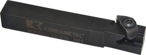 Kennametal - Internal/External Thread, Left Hand Cut, 5/8" Shank Width x 5/8" Shank Height Indexable Threading Toolholder - 4-1/2" OAL, N.3L Insert Compatibility, NAS Toolholder, Series Top Notch - Makers Industrial Supply