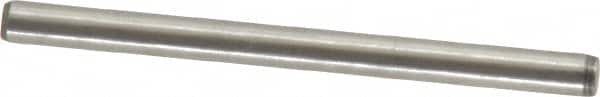 Made in USA - 3/32" Diam x 1-1/4" Pin Length 416 Stainless Steel Precision Dowel Pin - Passivated Finish, C 36-42 Hardness, 2 Beveled End - Makers Industrial Supply