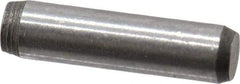 Made in USA - 3/32" Diam x 3/8" Pin Length 416 Stainless Steel Precision Dowel Pin - Passivated Finish, C 36-42 Hardness, 2 Beveled End - Makers Industrial Supply