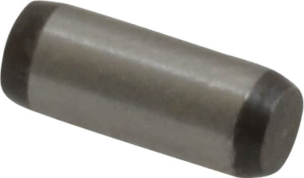 Made in USA - 1/8" Diam x 5/16" Pin Length 416 Stainless Steel Precision Dowel Pin - Passivated Finish, C 36-42 Hardness, 2 Beveled End - Makers Industrial Supply