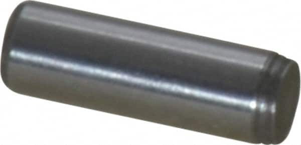 Made in USA - 1/8" Diam x 3/8" Pin Length 416 Stainless Steel Precision Dowel Pin - Passivated Finish, C 36-42 Hardness, 2 Beveled End - Makers Industrial Supply