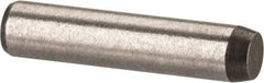 Made in USA - 1/8" Diam x 9/16" Pin Length 416 Stainless Steel Precision Dowel Pin - Passivated Finish, C 36-42 Hardness, 2 Beveled End - Makers Industrial Supply