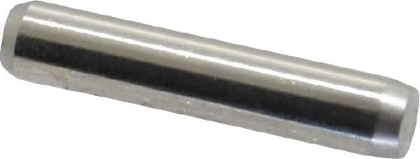 Made in USA - 1/8" Diam x 5/8" Pin Length 416 Stainless Steel Precision Dowel Pin - Passivated Finish, C 36-42 Hardness, 2 Beveled End - Makers Industrial Supply