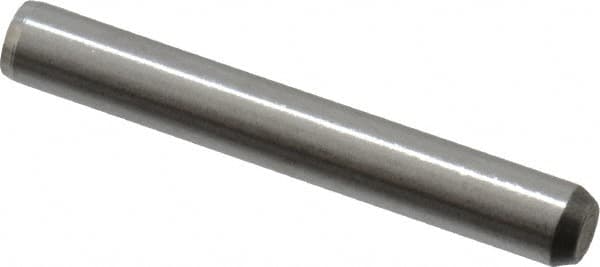 Made in USA - 5/32" Diam x 1-1/8" Pin Length 416 Stainless Steel Precision Dowel Pin - Passivated Finish, C 36-42 Hardness, 2 Beveled End - Makers Industrial Supply