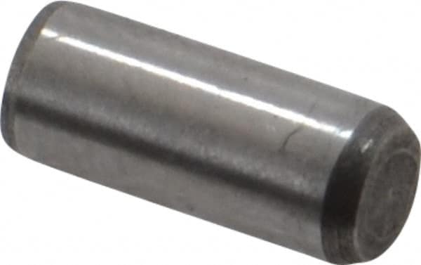 Made in USA - 5/32" Diam x 3/8" Pin Length 416 Stainless Steel Precision Dowel Pin - Passivated Finish, C 36-42 Hardness, 2 Beveled End - Makers Industrial Supply