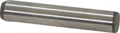 Made in USA - 3/16" Diam x 1" Pin Length 416 Stainless Steel Precision Dowel Pin - Passivated Finish, C 36-42 Hardness, 2 Beveled End - Makers Industrial Supply