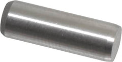 Made in USA - 3/16" Diam x 9/16" Pin Length 416 Stainless Steel Precision Dowel Pin - Passivated Finish, C 36-42 Hardness, 2 Beveled End - Makers Industrial Supply