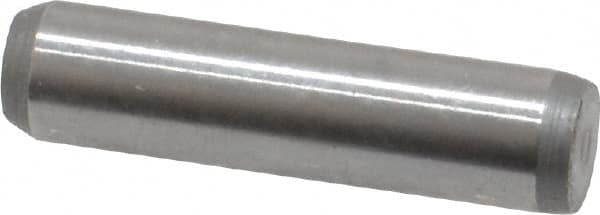 Made in USA - 3/16" Diam x 3/4" Pin Length 416 Stainless Steel Precision Dowel Pin - Passivated Finish, C 36-42 Hardness, 2 Beveled End - Makers Industrial Supply