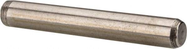 Made in USA - 1/4" Diam x 1-3/4" Pin Length 416 Stainless Steel Precision Dowel Pin - Passivated Finish, C 36-42 Hardness, 2 Beveled End - Makers Industrial Supply