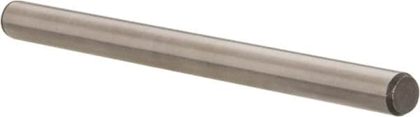 Made in USA - 1/4" Diam x 3-1/2" Pin Length 416 Stainless Steel Precision Dowel Pin - Passivated Finish, C 36-42 Hardness, 2 Beveled End - Makers Industrial Supply